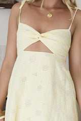Sonnenblumen-Traum Maxikleid Gelb