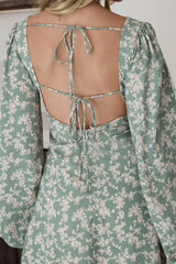 Garten-Chic Minikleid Grün