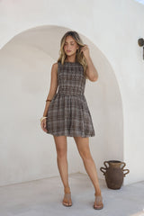 Sunrise Escapade Mini-Kleid Juno Check