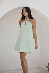 Coconut Sips Minikleid Salbei