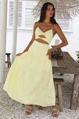 Make It Natural Maxikleid Gelb