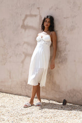 In This Lifetime Midi-Kleid Weiß