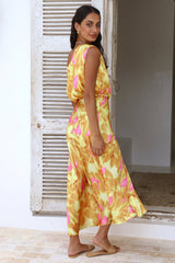 Maxikleid „Kissing In The Rain“ Gelb