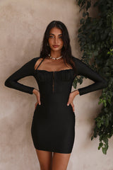 Time Flies Kleid Schwarz