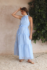 Kiss Me Maxi-Kleid Blau