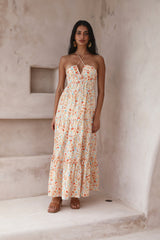 Maxikleid Sommerparadies orange
