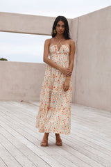 Maxikleid Sommerparadies orange