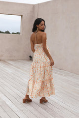Maxikleid Sommerparadies orange