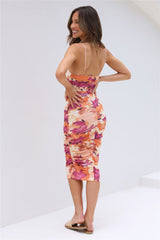 See Your Smile Midikleid Orange