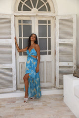 Maxikleid "Sweet Music" Blau