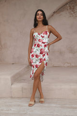 HELLO MOLLY Pretty Petal Girl Midikleid Rot