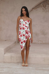 HELLO MOLLY Pretty Petal Girl Midikleid Rot