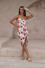 HELLO MOLLY Pretty Petal Girl Midikleid Rot