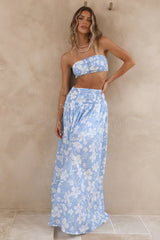 Finale Of Summer Crop Top Blau