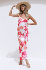 Verbotene Liebe Maxikleid Rosa