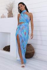 Maxikleid „Deep Desire“ in Blau