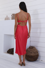 Midikleid Ruhige Abende Rosa