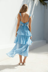 Maggie Made Maxikleid Blau