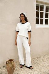 Knit-Top „Colder Days“ in Weiß