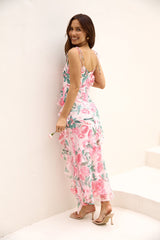 Gute Nacht Küsse Maxi-Kleid Rosa