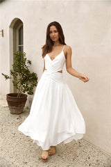 Maxikleid „Azure Horizon“, Weiß