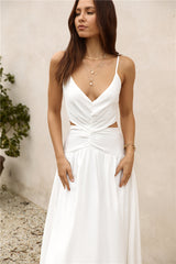 Maxikleid „Azure Horizon“, Weiß