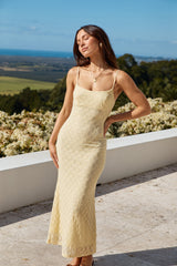 Wildblumen Maxikleid Gelb