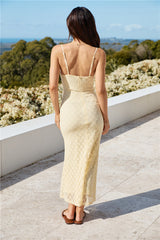 Wildblumen Maxikleid Gelb
