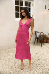Maxikleid "Herzen voller Liebe" Rosa