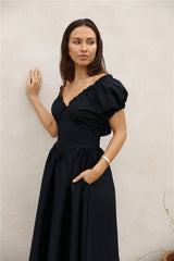 Upon A Dream Midikleid Schwarz