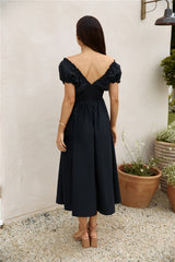 Upon A Dream Midikleid Schwarz