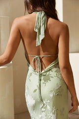 Following Fate Halter Maxikleid Grün