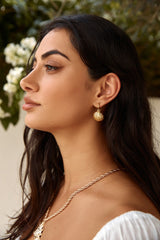 18 Karat vergoldete Shore Discovery Ohrringe Gold