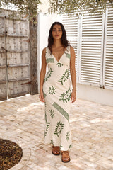 Maxikleid "Urlaub ruft" Grün