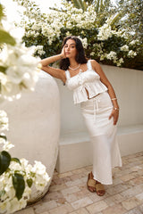 Gypsophila Crop Top Weiß