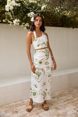 Over The Hedges Halter-Crop-Top Grün
