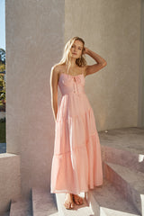Vacay Breeze Maxikleid Rosa