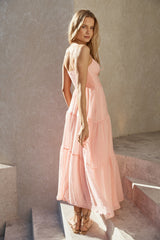 Vacay Breeze Maxikleid Rosa