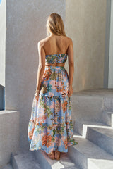 Pariser Auszeit Bandeau-Top Blumenmuster