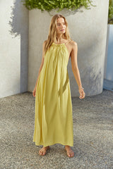 Nicht so kleine Miss Maxi Kleid Gelb