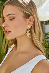 Lovebird-Ohrringe, Gold