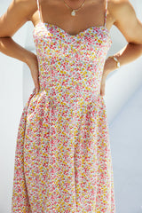 Petal Play Midikleid Rosa