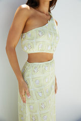Golden Tides Midikleid Gelb
