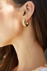 18K Vergoldet Trend-Ohrringe Gold