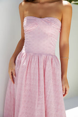 Trägerloses Maxikleid „Mimi Moments“, Pink