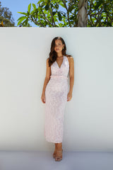Verzauberter Nebel Maxikleid Pink
