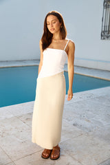 Brunch-Date Midikleid Beige
