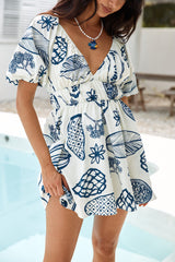 Somewhere Coastal Mini Dress Marineblau