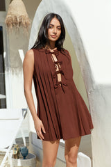 Citrine Delights Minikleid Braun