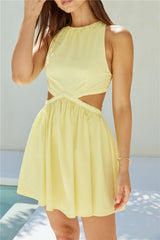 Golden Glimpse Minikleid Butter